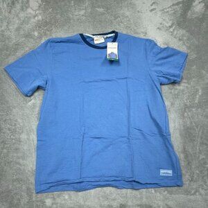 Scotch & Soda Mens Blue Textured Crew Neck T-Shirt XL NWT a0325